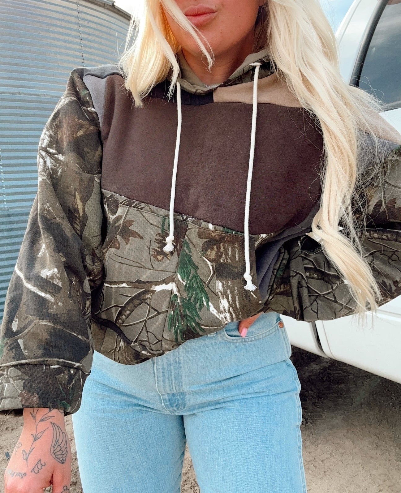 Blue Collar Block Hoodie